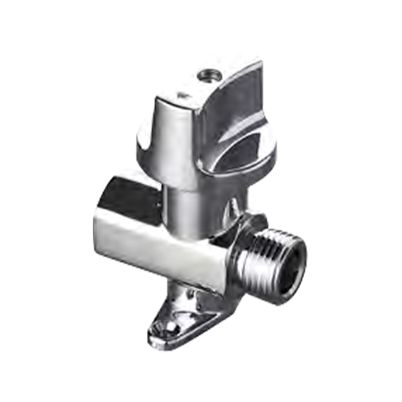 Rustfritt stål innvendig og ekstern trådkuleventil med base for hjemmegassslange