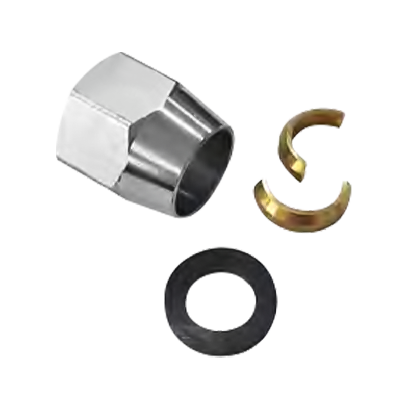 Mutter, kobberklipp for gassslangekontakt