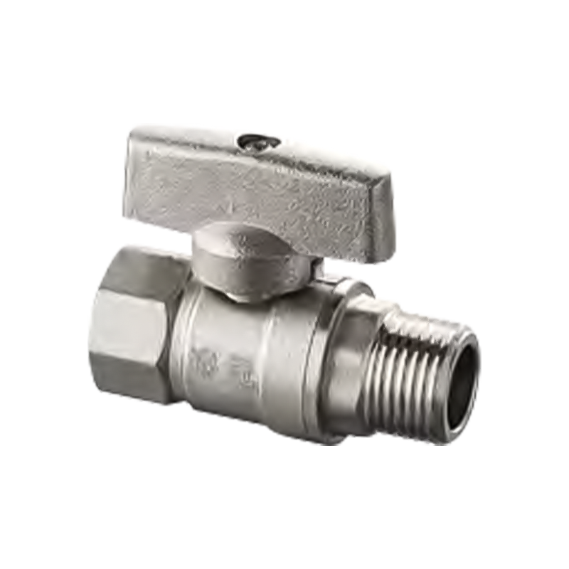 Intern og ekstern trådkuleventil