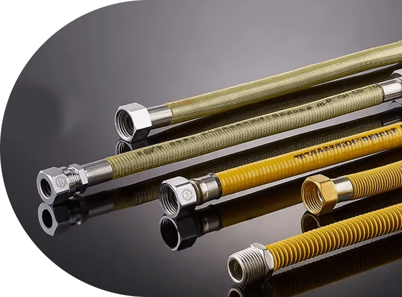 Metallpakket rustfritt stål bølgebyrå Gassslange ZLR-14